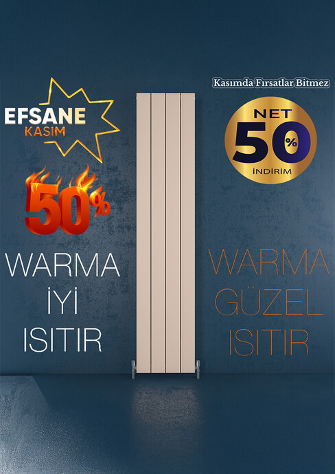 Warma - Warma Drama Dikey Alüminyum Radyatör 375