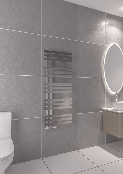 Warma Elche Çelik Dizayn Krom Havlupan 500x1200