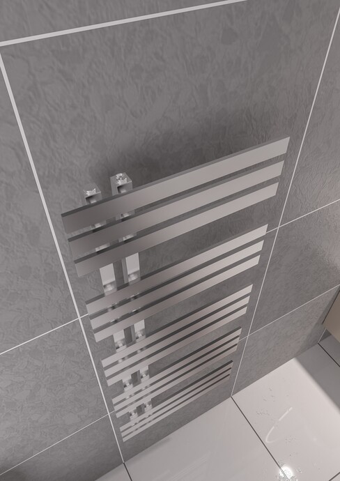 Warma Elche Çelik Dizayn Krom Havlupan 500x1200