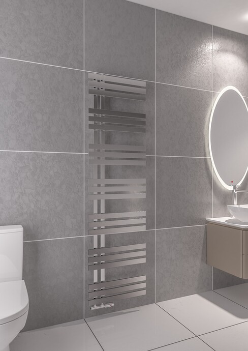 Warma - Warma Elche Çelik Dizayn Krom Havlupan 500x1800