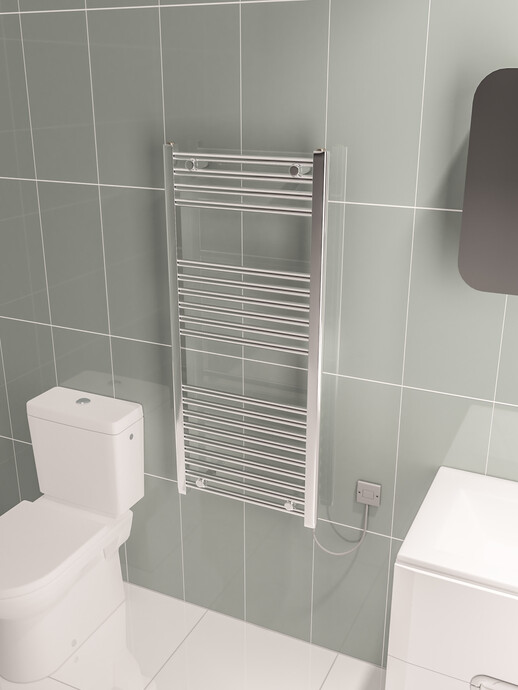 Warma Fina Elektrikli Krom Havlupan 500x1120