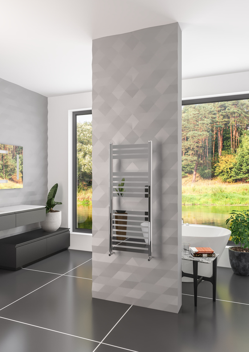 Warma Urla Çelik Dizayn Krom Havlupan 600x1200