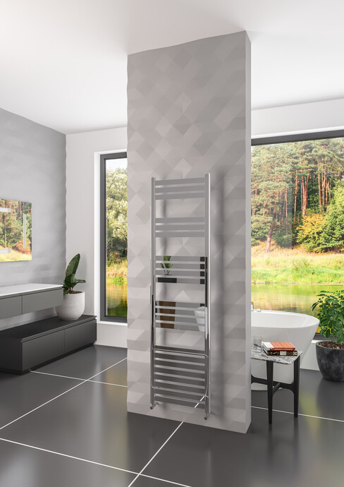 Warma - Warma Urla Çelik Dizayn Krom Havlupan 600x1800