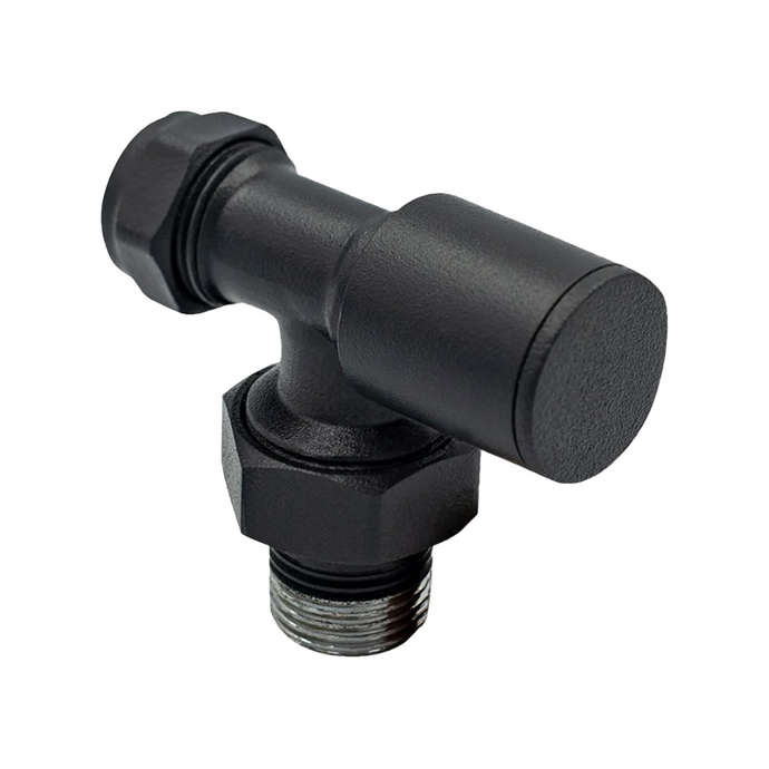 Warma - Warma 1/2 Siyah Köşe Radyatör ve Havlupan Vanası Warma - Warma 1/2 Siyah Köşe Radyatör ve Havlupan Vanası