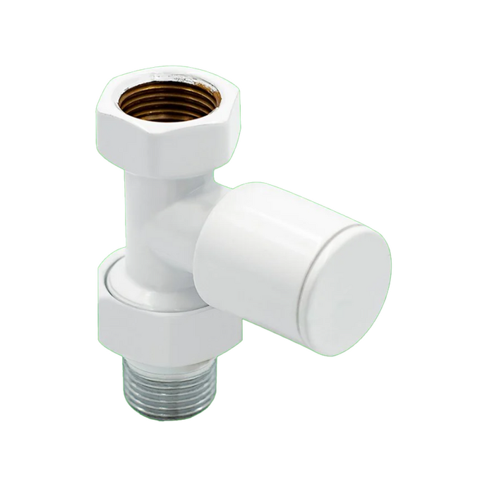 Warma - Warma 1/2 Beyaz Düz Radyatör ve Havlupan Vanası Warma - Warma 1/2 Beyaz Düz Radyatör ve Havlupan Vanası