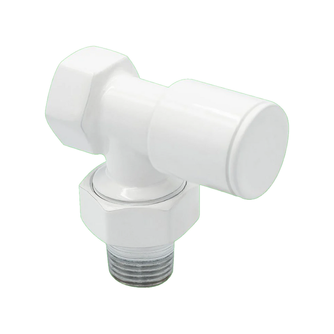 Warma - Warma 1/2 Beyaz Köşe Radyatör ve Havlupan Vanası