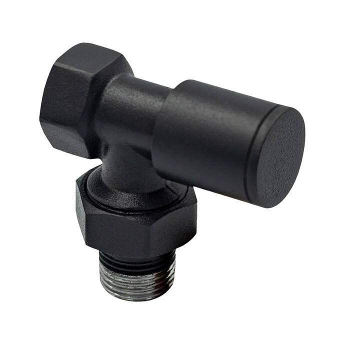 Warma 1/2 Antrasit Köşe Radyatör ve Havlupan Vanası Warma 1/2 Antrasit Köşe Radyatör ve Havlupan Vanası