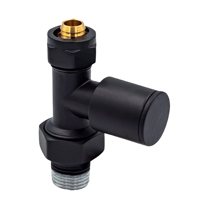 Warma 16x2 Rakorlu PEX Siyah Düz Radyatör ve Havlupan Vanası Warma 16x2 Rakorlu PEX Siyah Düz Radyatör ve Havlupan Vanası